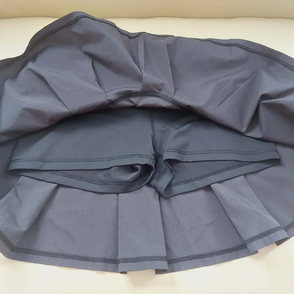 Ivivva Girl by Lululemon 🍋Fast Drill Skirt black skort shorts under size 12 - Picture 6 of 6